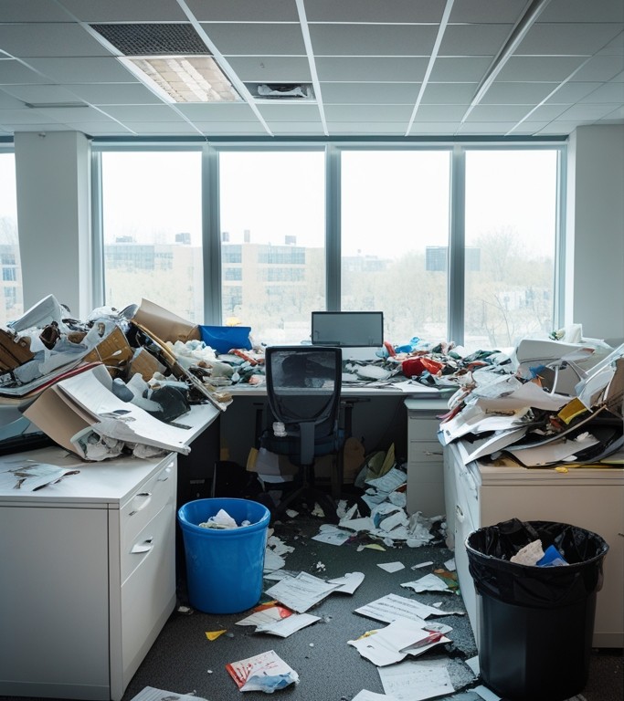 Office Before Cleaning